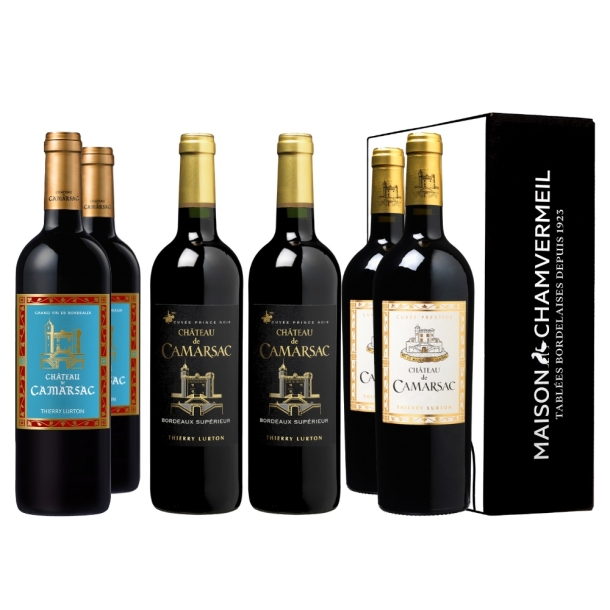 La Trilogie de Camarsac Coffret vin ROUGE coffret 6 bouteilles