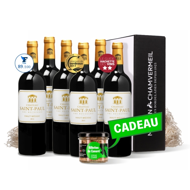 Verticale du Château Saint-Paul AOC Haut-Médoc Cru Bourgeois ROUGE carton 0 6 bouteilles